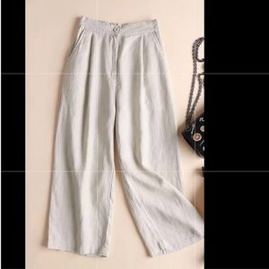 Cotton linen pants